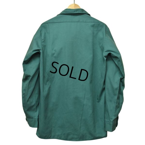 画像3: USA製【ビンテージ】【ディッキーズ】【Dickies】【緑】【ワークシャツ】【15-15 1/2】  