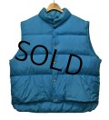【ビンテージ】【L.L.bean】刻印ボタン【L.L.ビーン】水色【ダウンベスト】【サイズＸＬ】 