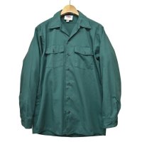 USA製【ビンテージ】【ディッキーズ】【Dickies】【緑】【ワークシャツ】【15-15 1/2】  