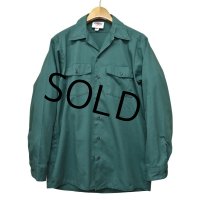 USA製【ビンテージ】【ディッキーズ】【Dickies】【緑】【ワークシャツ】【15-15 1/2】  