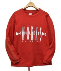 【ビンテージ】【赤】【ATHLETIC　WORKS】【スウェット】 