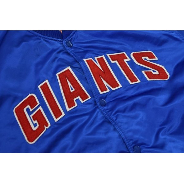 画像3: 90's【USA製】ビンテージ【STARTER】【ＮＦＬ】【GIANTS】青【中綿入り】【サテンジャケット】スタジャン【サイズＸＬ】 