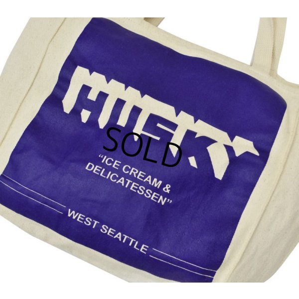 画像5: 【HUSKY】ICE CREAM & DELICATESSEN【白×紫】【トートバッグ】エコバッグ