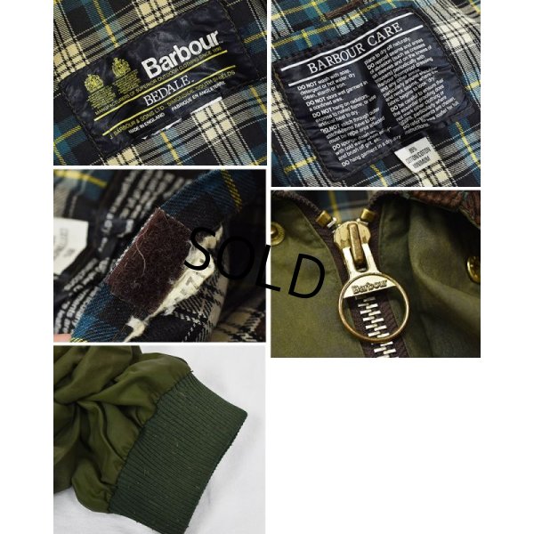 画像2: 80's【ビンテージ】【イングランド製】 【バブアー】【Barbour】ビデイル【オリーブ】【４ポケット】２ワラント【オイルドジャケット】 