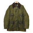 画像1: 80's【ビンテージ】【イングランド製】 【バブアー】【Barbour】ビデイル【オリーブ】【４ポケット】２ワラント【オイルドジャケット】<br> (1)