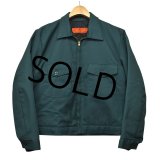 【USA製】【デッドストック】【RED KAP】レッドキャップ【緑】【裏キルティング】【ジップアップブルゾン】【サイズＭ】  