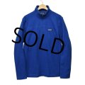 【パタゴニア】patagonia【青】ハーフジップ【フリースジャケット】【サイズＭ】 