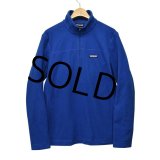 【パタゴニア】patagonia【青】ハーフジップ【フリースジャケット】【サイズＭ】 