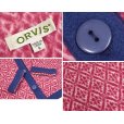 画像2: 【ビンテージ】【ORVIS】 【オービス】【ピンク×紺】 【フリースカーディガン】レディース古着【サイズＳ】<br> (2)