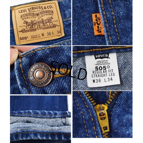 画像2: USA製【ビンテージ】【LEVI'S】【リーバイス５０５】505【デニムパンツ】【36×34】 