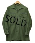 【60's】【米軍実物】ビンテージ【U.S.ARMY】【OG107】【WALTER】【ユーティリティシャツ】【サイズ 15 1/2-31】 
