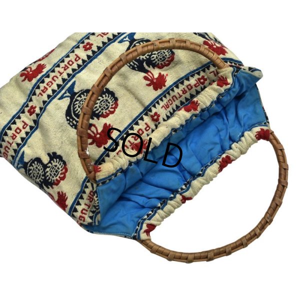 画像6: 【ビンテージ】 ポルトガル【ニワトリ柄】【ハンドバッグ】  
