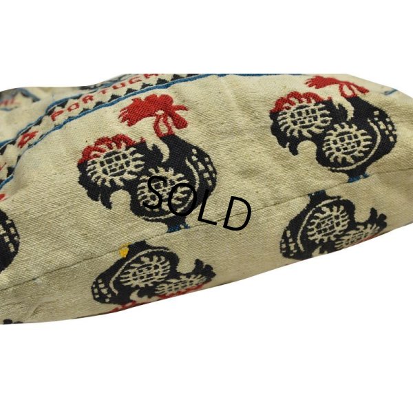 画像5: 【ビンテージ】 ポルトガル【ニワトリ柄】【ハンドバッグ】  