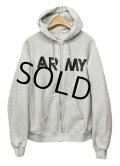 90's【U.S.ARMY】【PFU】ARMY【グレー】【フルジップパーカー】【サイズＬ】 