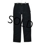 USA製【ビンテージ】【carhartt】カーハート【黒】ブラック【ダブルニー】パット入り【ペインターパンツ】【36×34】 