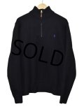 【ラルフローレン】POLO RALPH LAUREN【黒】【ハーフジップ】【コットンセーター】【サイズＬ】  