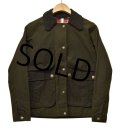 【ランズエンド】LANDS' END【The British Millerain】【裏チェック柄】【オイルドジャケット 】【サイズXXS】 