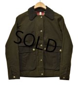 【ランズエンド】LANDS' END【The British Millerain】【裏チェック柄】【オイルドジャケット 】【サイズXXS】 