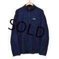 【パタゴニア】patagonia【紺】【ハーフジップ】【フリース】【サイズＬ】 