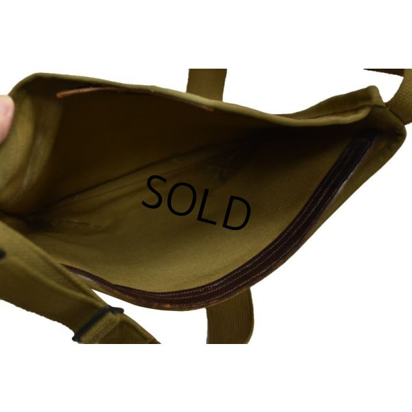 画像6: 40's【ビンテージ】ww2【米軍実物】U.S.ARMY【BASE PLATE M4】【ステンシル入り】【ショルダーバッグ】 