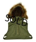 40's〜50's【デッドストック】ビンテージ【U.S.NAVY】米軍実物【55H7(AER)】【AL-1】【フライトジャケット用】【フード】【ベスト】 
