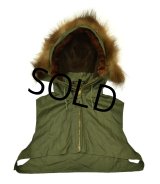 40's〜50's【デッドストック】ビンテージ【U.S.NAVY】米軍実物【55H7(AER)】【AL-1】【フライトジャケット用】【フード】【ベスト】 