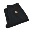 画像1: 【ビンテージ】【カーハート】【carhartt】黒【チェック裏地付き】【ペインターパンツ】【32ｘ32】<br> (1)