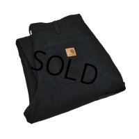 【ビンテージ】【カーハート】【carhartt】黒【チェック裏地付き】【ペインターパンツ】【32ｘ32】 