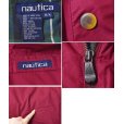 画像2: 【ビンテージ】【nautica】【ノーティカ】【えんじ】チェック裏地【中綿ブルゾン】【サイズM】<br> (2)