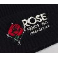 画像2: 【ビンテージ】【ROSE FENCE INC】【黒】【バラ】 【ニットキャップ】 【ニット帽】 <br> (2)