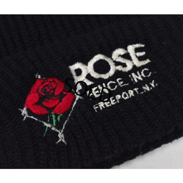 画像2: 【ビンテージ】【ROSE FENCE INC】【黒】【バラ】 【ニットキャップ】 【ニット帽】  