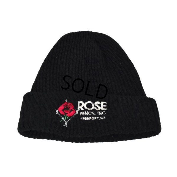 画像4: 【ビンテージ】【ROSE FENCE INC】【黒】【バラ】 【ニットキャップ】 【ニット帽】  
