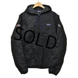 【パタゴニア】patagonia【黒】【ダイヤモンドキルテッドボマーフーディー】【キルティングジャケット】【サイズＭ】 