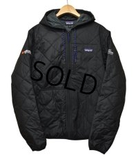 【パタゴニア】patagonia【黒】【ダイヤモンドキルテッドボマーフーディー】【キルティングジャケット】【サイズＭ】 