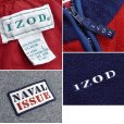 画像2: 【ビンテージ】IZOD【ラコステ】【紺×赤×グレー×黄色】【切り替えデザイン】【マルチカラー】【ハーフジップフリースジャケット】【サイズＬ】<br> (2)