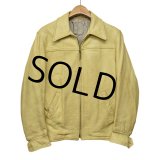 60's【ビンテージ】【qnuine】【NATIVE DEERSKIN】ディアスキン スポーツジャケット【レザージャケット】US38程度 