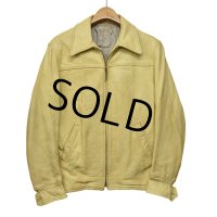 60's【ビンテージ】【qnuine】【NATIVE DEERSKIN】ディアスキン スポーツジャケット【レザージャケット】US38程度 