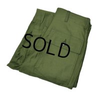 60's デッドストック【米軍実物】【ビンテージ】【平ボタン】【ベイカーパンツ】【ユーティリティパンツ】【OG107】【30×35】