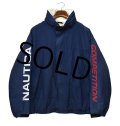 【ビンテージ】【nautica】【ノーティカ】【紺】【ブルゾン】【サイズＬ】 
