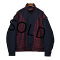 USA製【ビンテージ】【FORRESTER'S】【黒×赤チェック】【ゴアテックス】【比翼仕立てブルゾン】【サイズＸＬ】 