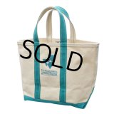程度良好!!【ビンテージ】【USA製】【L.L.bean】【L.L.ビーン】【キャンバス】【トートバッグ】【THE FAMILY Center at Exeter Hospital】【白×エメラルド】 