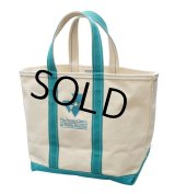 程度良好!!【ビンテージ】【USA製】【L.L.bean】【L.L.ビーン】【キャンバス】【トートバッグ】【THE FAMILY Center at Exeter Hospital】【白×エメラルド】 