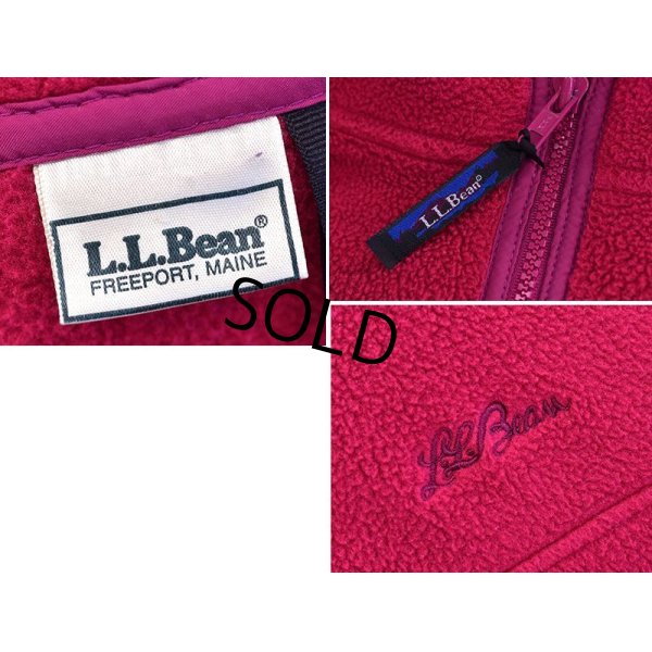 画像2: 【ビンテージ】L.L.Bean 【ＬＬビーン】【ピンク】【フルジップ】【フリースジャケット】 