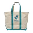 画像3: 程度良好!!【ビンテージ】【USA製】【L.L.bean】【L.L.ビーン】【キャンバス】【トートバッグ】【THE FAMILY Center at Exeter Hospital】【白×エメラルド】 