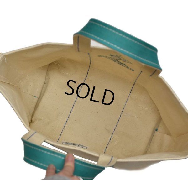 画像5: 程度良好!!【ビンテージ】【USA製】【L.L.bean】【L.L.ビーン】【キャンバス】【トートバッグ】【THE FAMILY Center at Exeter Hospital】【白×エメラルド】 