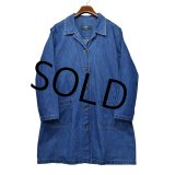 90's~【ビンテージ】【ORVIS】オービス【デニムコート】 ショップコート【レディース古着】【サイズM〜L】 