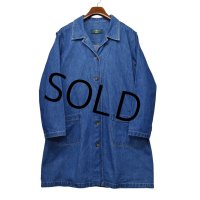 90's~【ビンテージ】【ORVIS】オービス【デニムコート】 ショップコート【レディース古着】【サイズM〜L】 