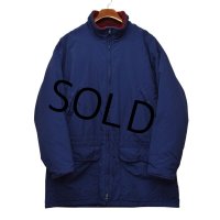 90's【ビンテージ】【L.L.Bean】【ＬＬビーン】【紺×エンジ】ナイロン×裏フリース【ナイロンコート】【ナイロンジャケット】【サイズＬ】 