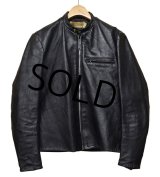 60's【ビンテージ】【HARLEY DAVIDSON】ハーレーダビッドソン【黒】【シングルレザージャケット】【シングルライダースジャケット】【サイズ３８】 