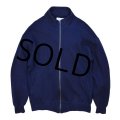 90's【USA製】【ビンテージ】【ＬＬビーンｘラッセル】L.L.bean【紺】フルジップ【スウェットカーディガン】【サイズＬ】 